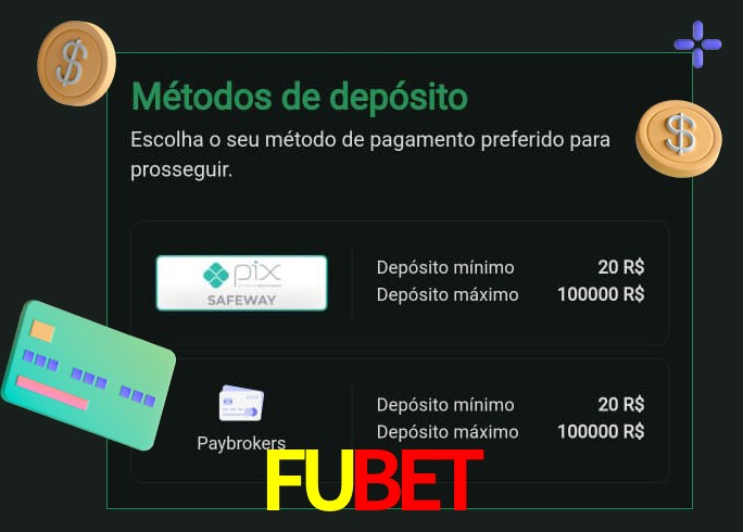 O cassino FUBET oferece uma grande variedade de métodos de pagamento